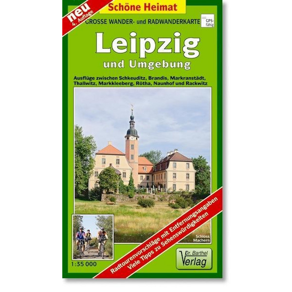 Wander- und Radwanderkarte Leipzig und Umgebung 1 : 35 000 - Wanderkarte