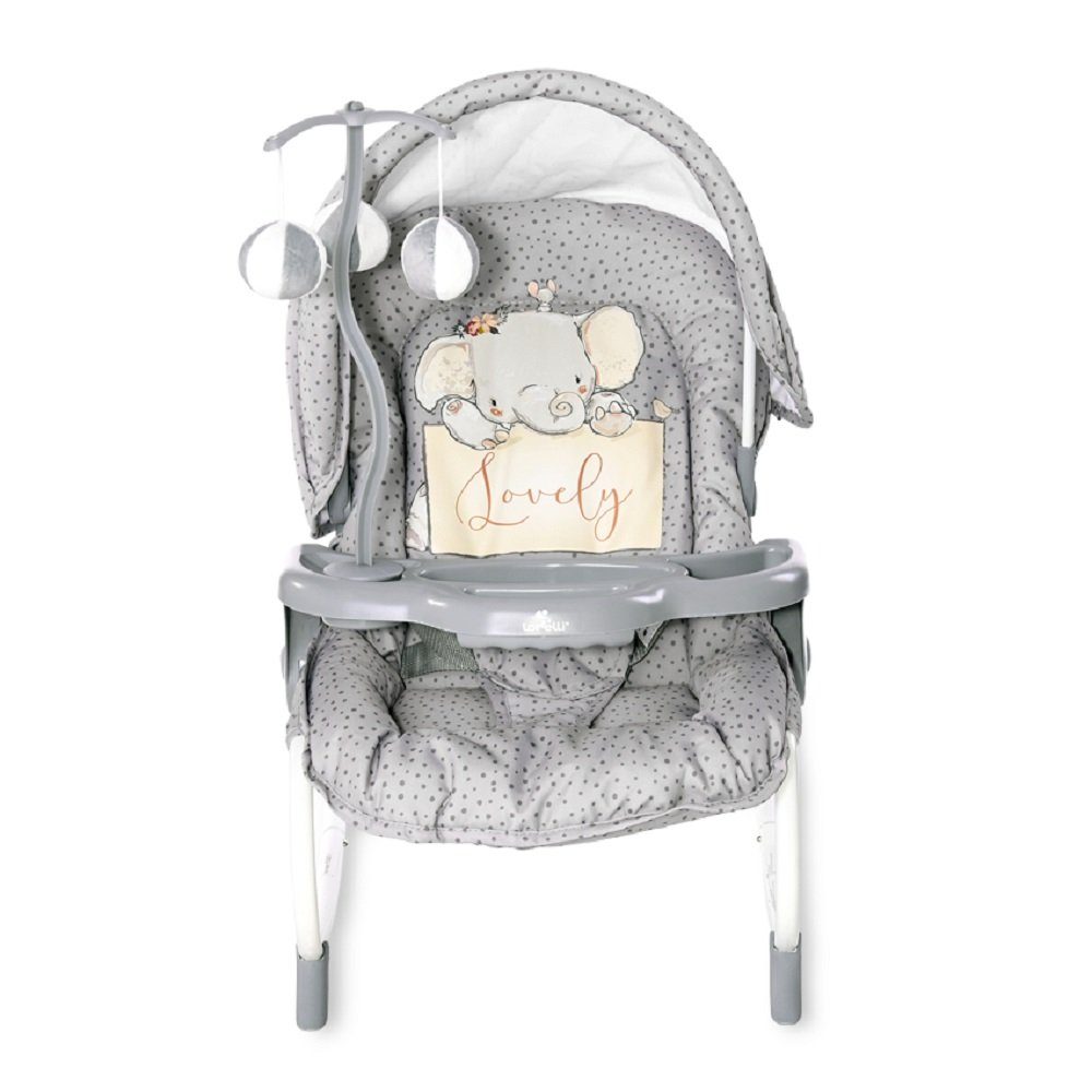 Lorelli Babywippe Baby Rocker, Babywippe Mobile, Mobile, Tisch, Sonnendach, verstellbar