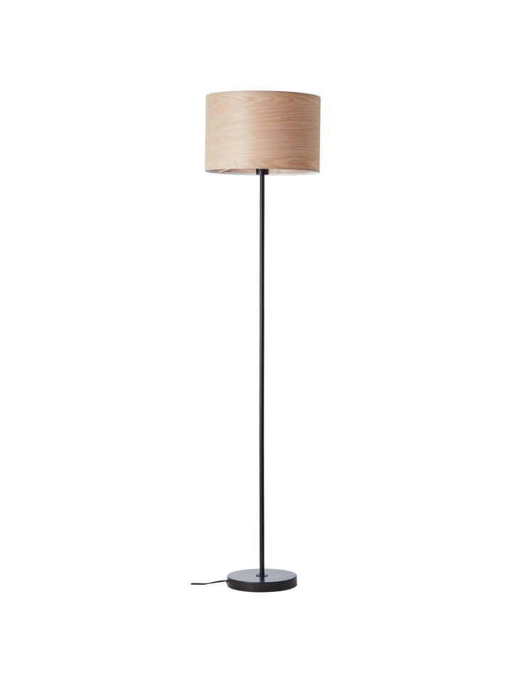 Brilliant Standleuchte, 1-flammig Romm ⌀ 38 cm in holz hell/schwarz günstig kaufen onesize
