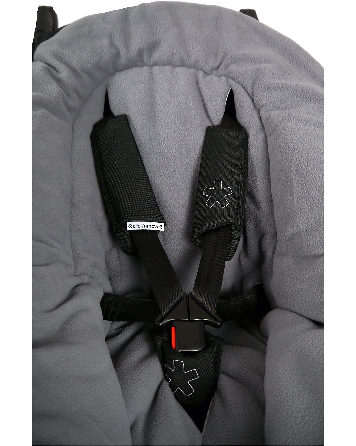Iglu- Fußsack Fleece, anthrazit/hellgrau
