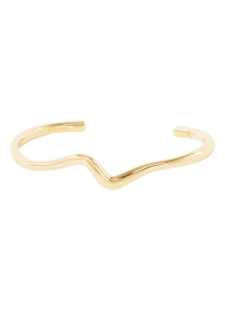 Missoma Molton Wave bangle gold-plated