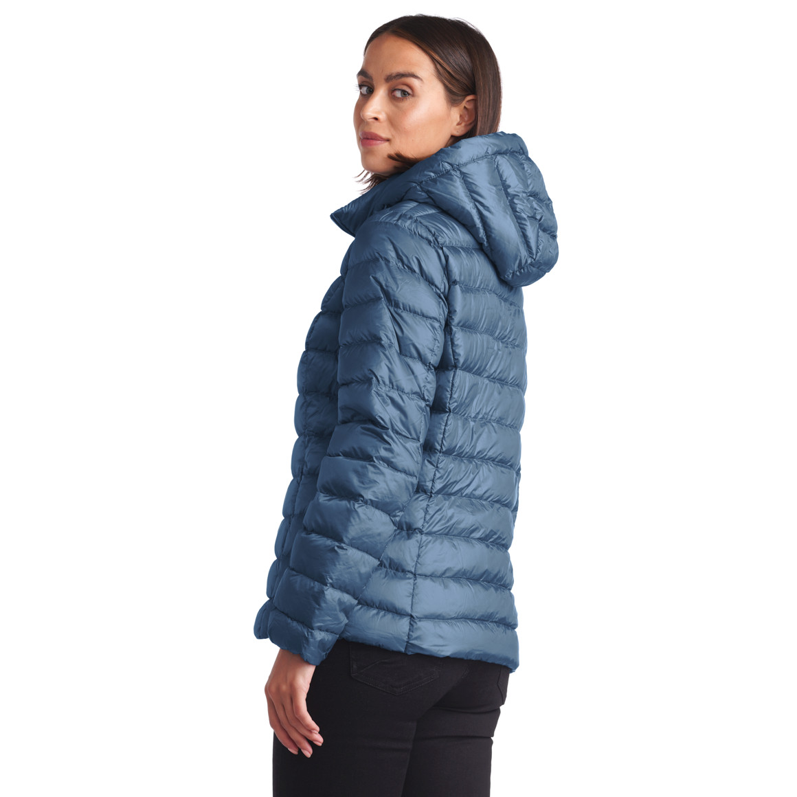 Damen Soft-Daunenjacke mit Kapuze