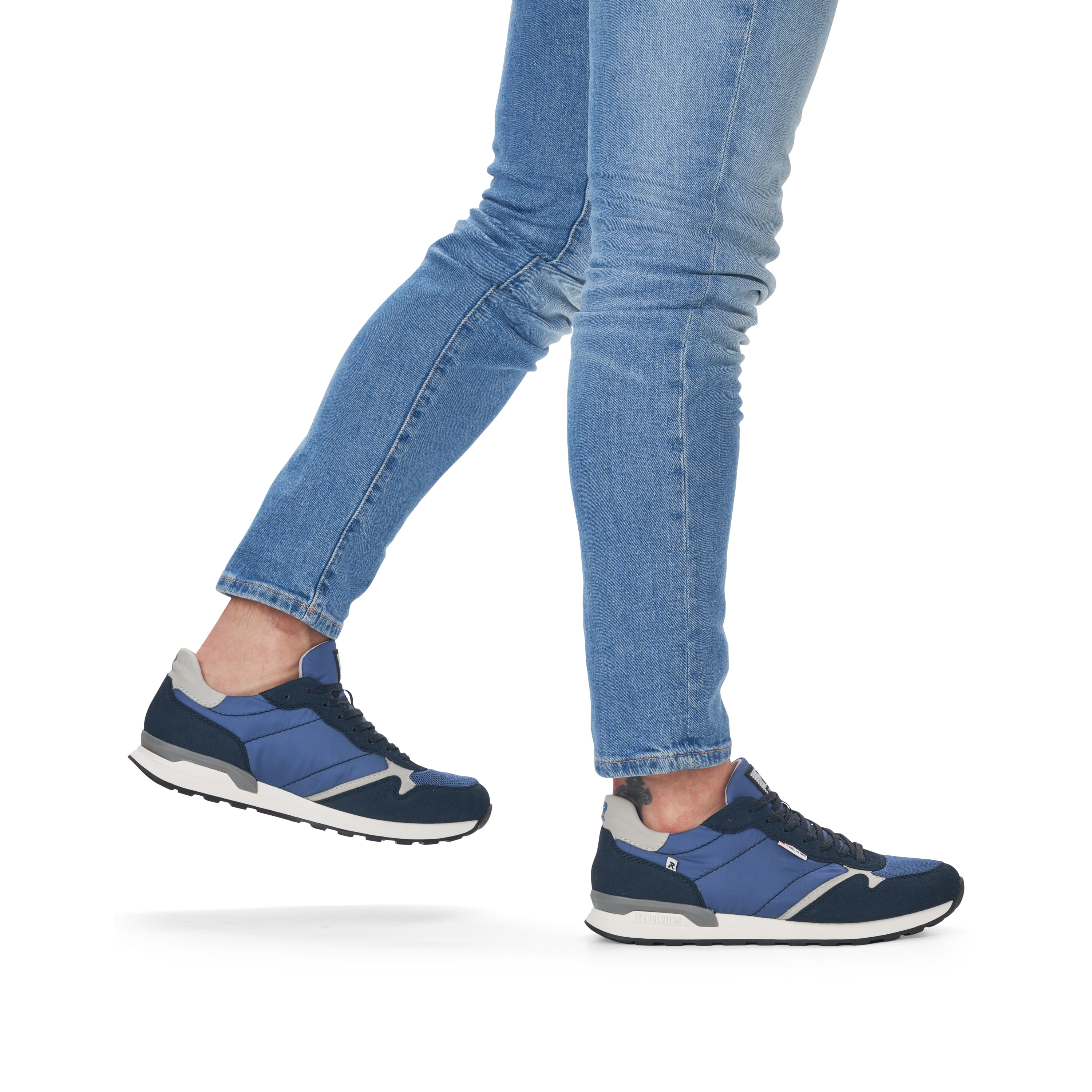 Rieker Herren Sneaker Low ocean blue