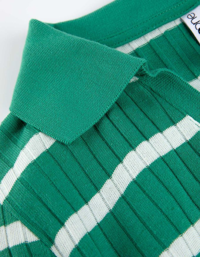 Langarm-Poloshirt - Baumwoll-Mix