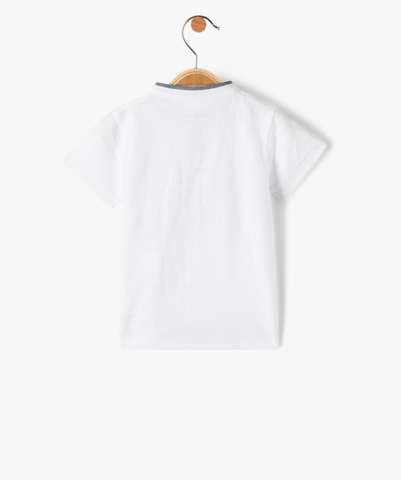 Polo bébé Garçon à col mao blanc | GEMO