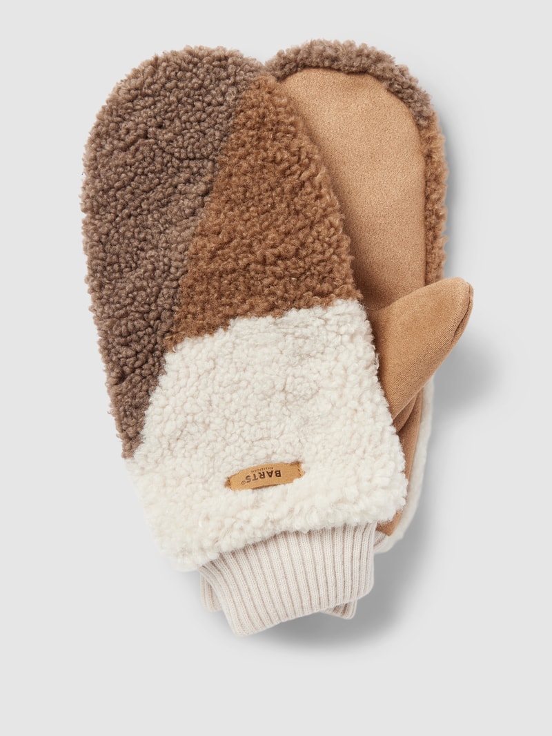 Handschuhe mit Teddyfell Modell 'Teddy Mitts' in taupe