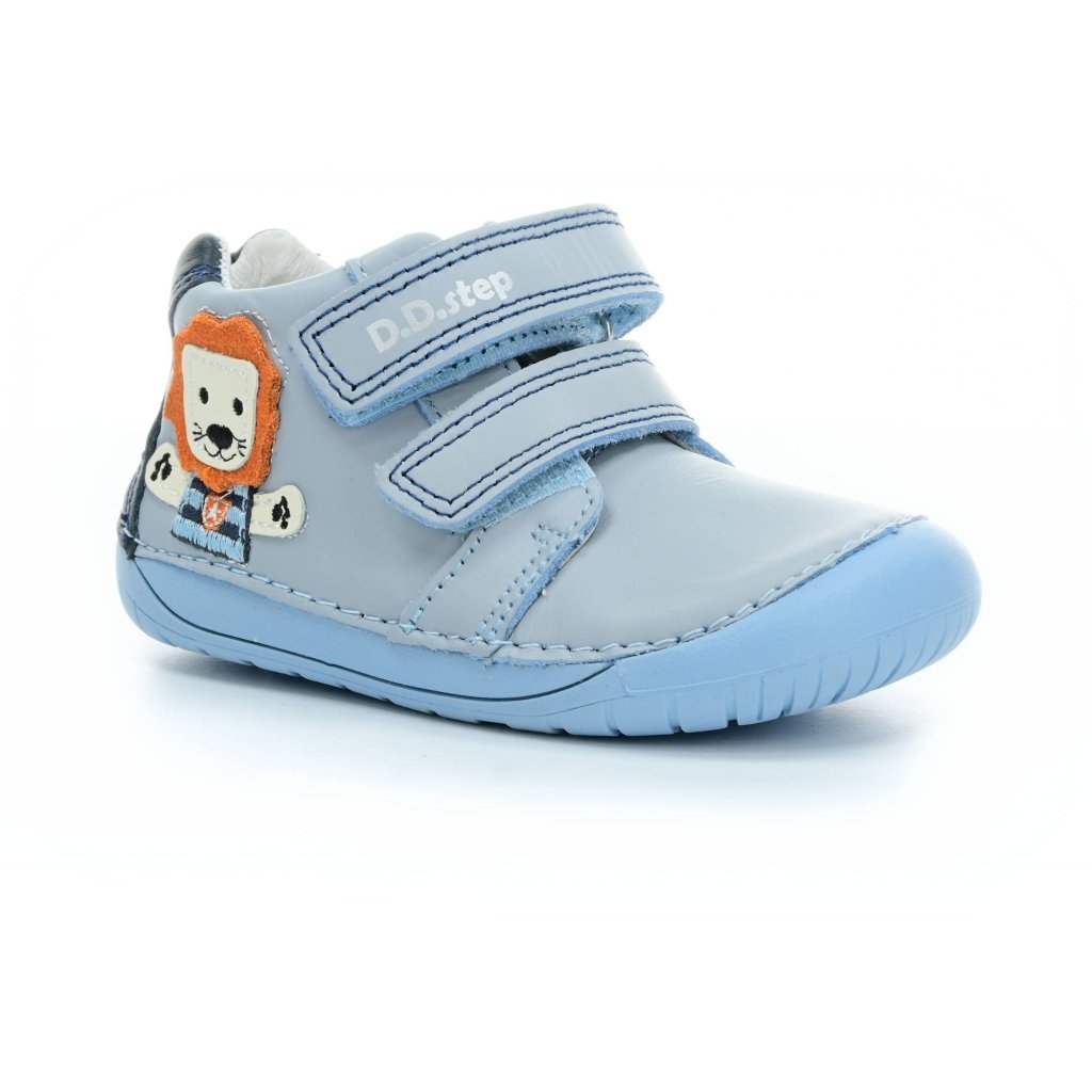 D.D.Step 381 Himmelblaue Barfuß-Stiefeletten (070)