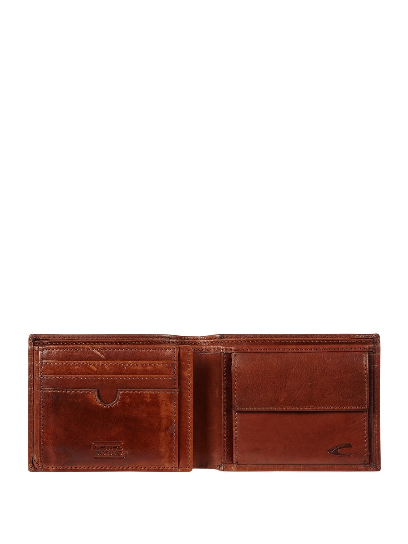 Portmonee aus Leder - RFID Safe in cognac