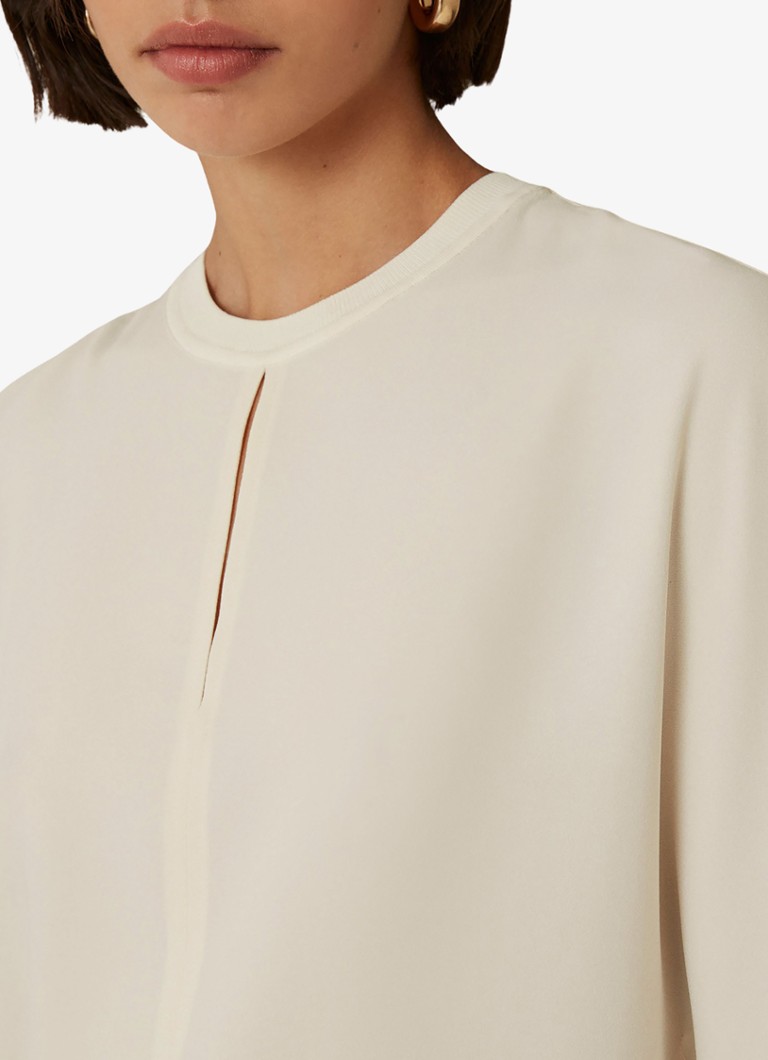 Top Reiss Tania con maniche a farfalla