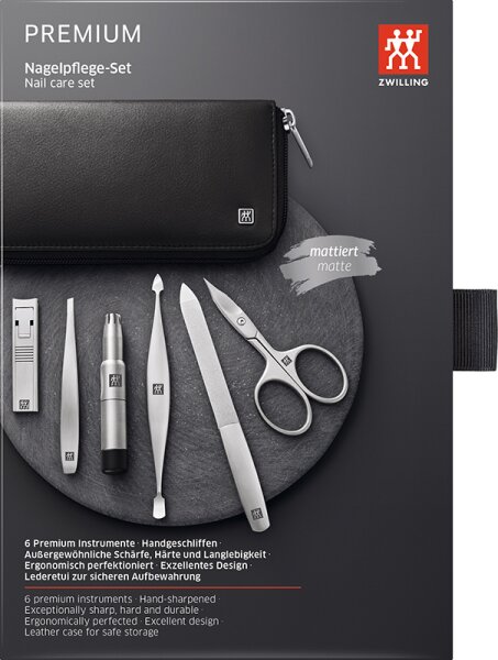 ZWILLING Beauty Premium Nagelpflege-Set - black Maniküre-Set