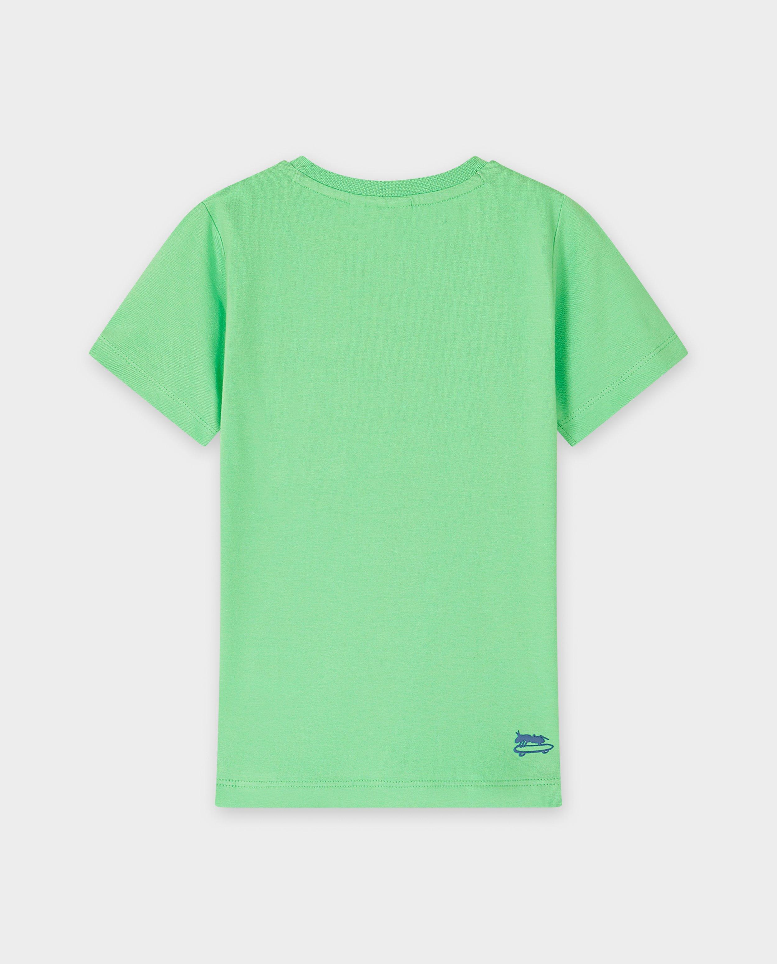Tricou Sturdy & Jubel cu inscripții brodate verde deschis