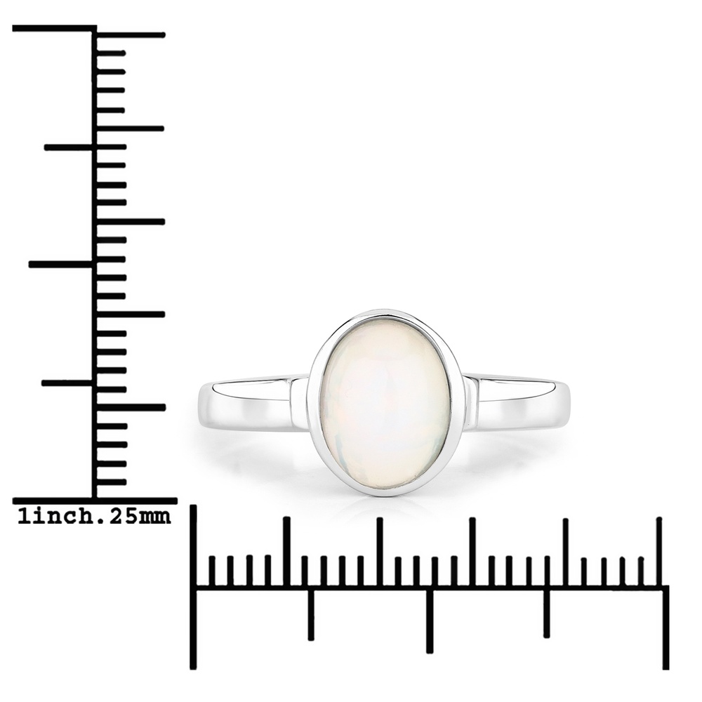 Rafaela Donata Bague Argent sterling Opale en Argent Bague