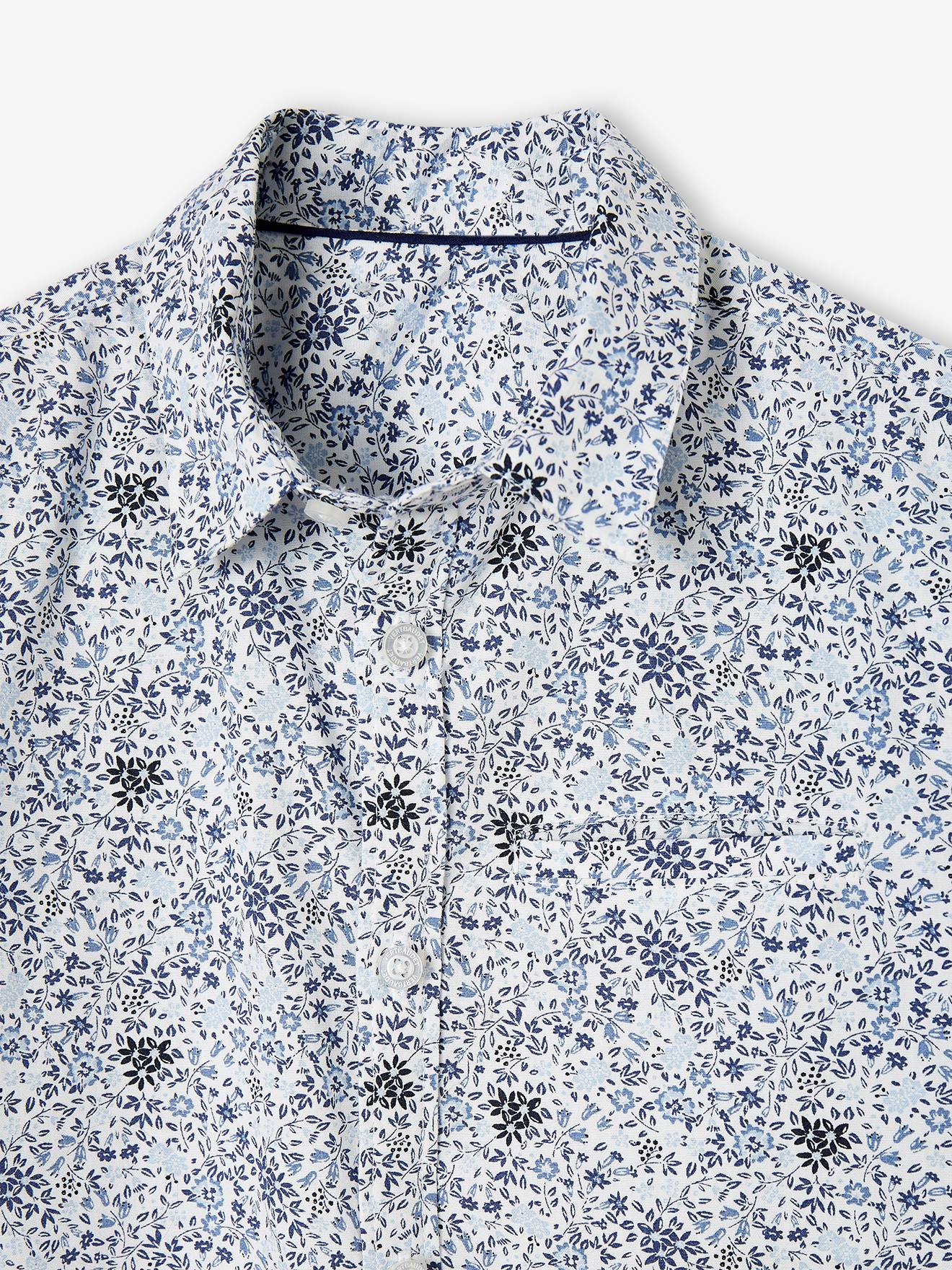 Vertbaudet Jungen Hemd mit Fliege, Blumenmuster Oeko-Tex - grün bedruckt