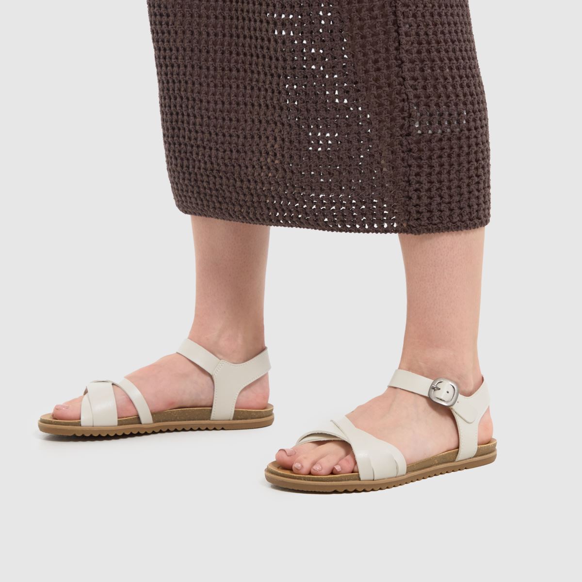 Blowfish Malibu – Monti-sandaler i benvitt med flera färger