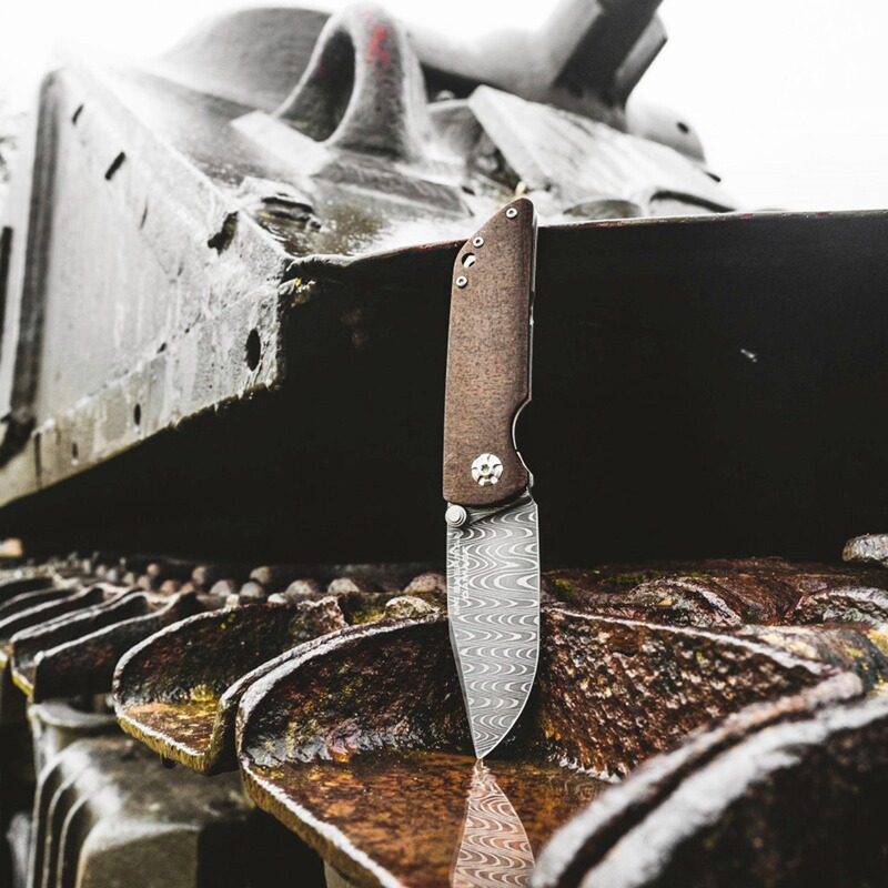 B&ouml;ker Taschenmesser M4 Sherman Damast