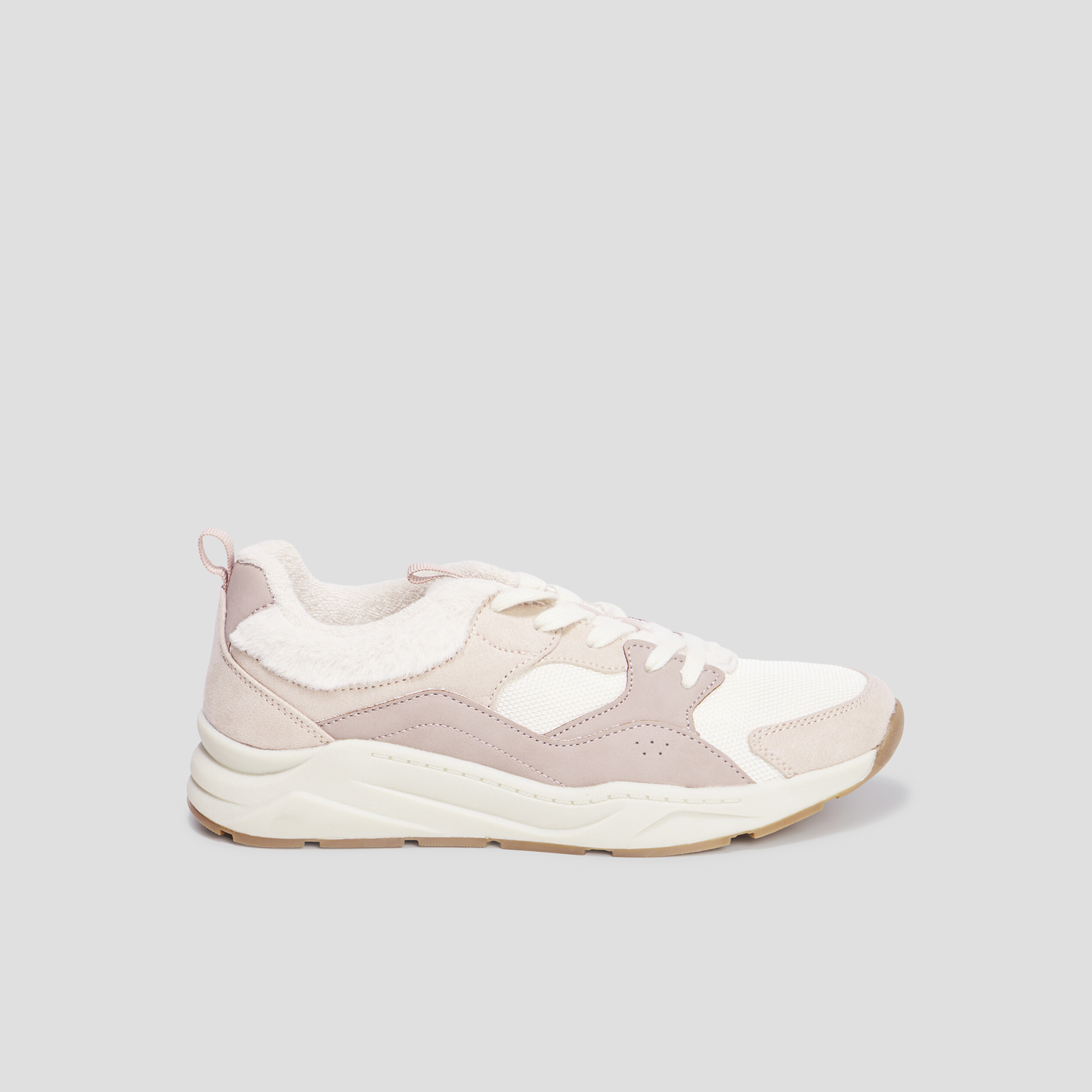 Baskets running fausse fourrure Creeks multicolore femme | La Halle