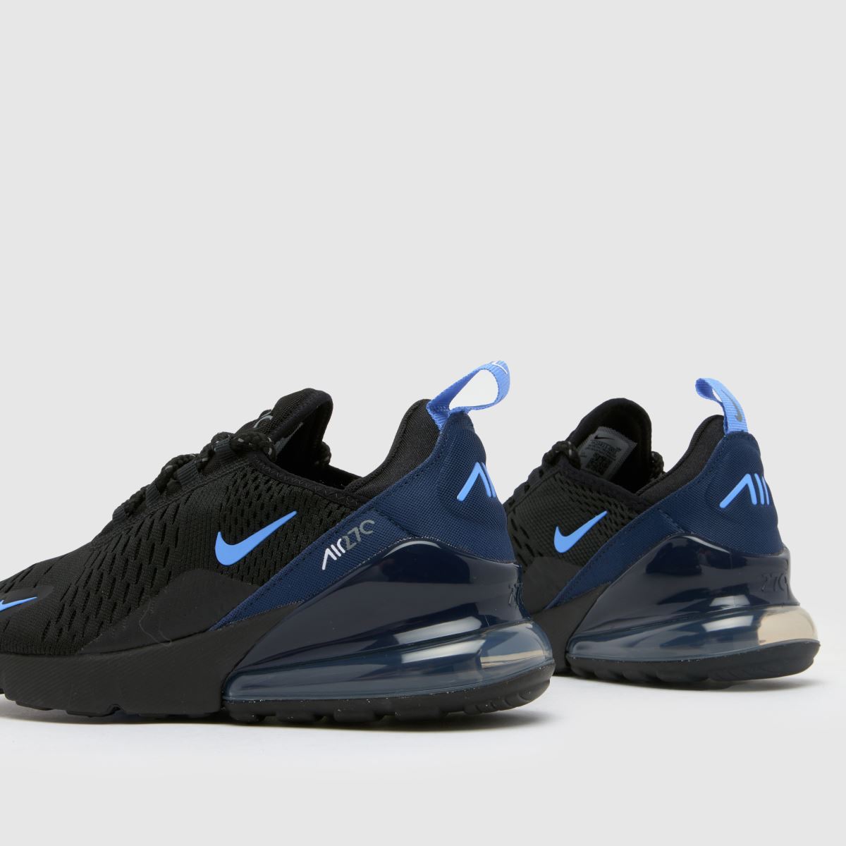 Nike svarta och marinblå Air Max 270 pojkar/ungdomsskor