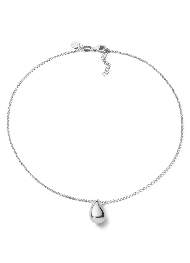 Casa Jewelry Drop Shiny silver necklace