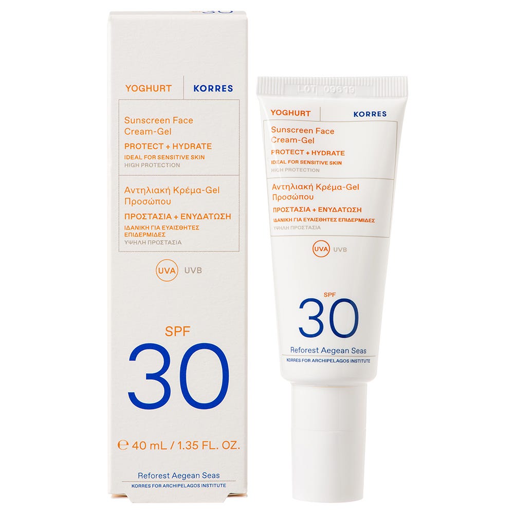 Korres Yoghurt Sonnencreme-Gel für das Gesicht SPF30 40 ml
