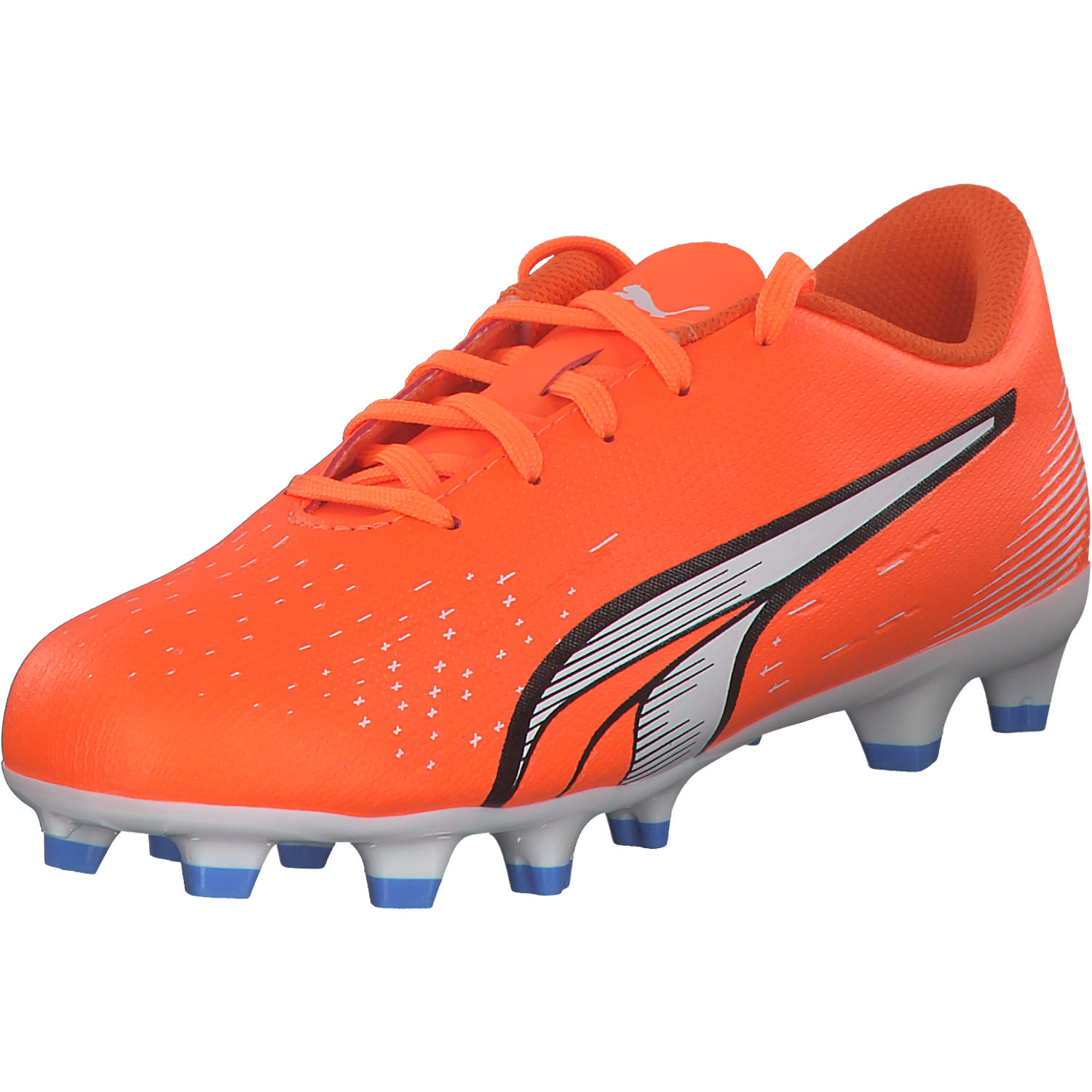 Puma Ultra Play FJ/AG Jr. 107233, Sportschuhe, Herren, Ultra orange/puma white/blue g