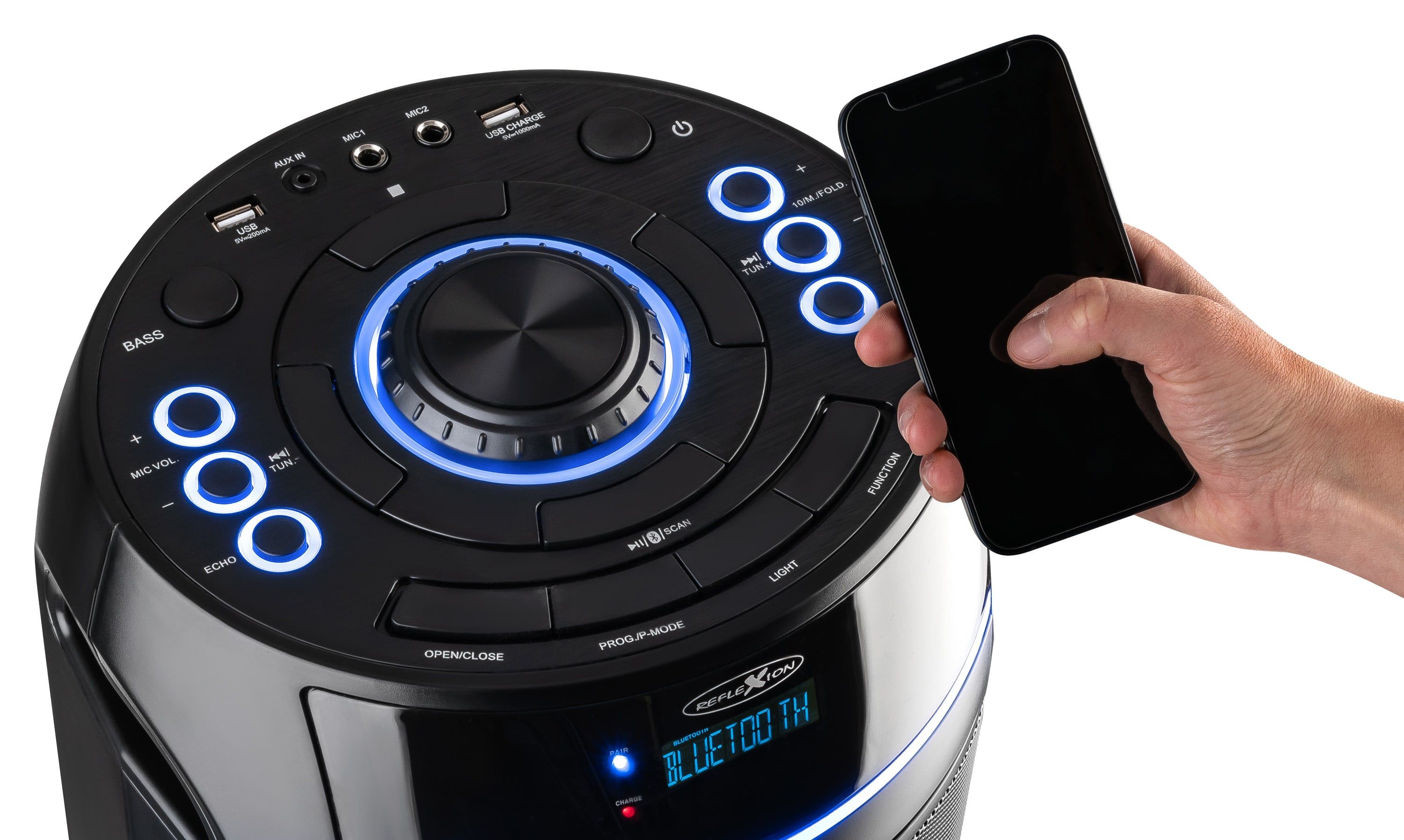 Reflexion PS10BTCD Bluetoothbox mit CD und Radio