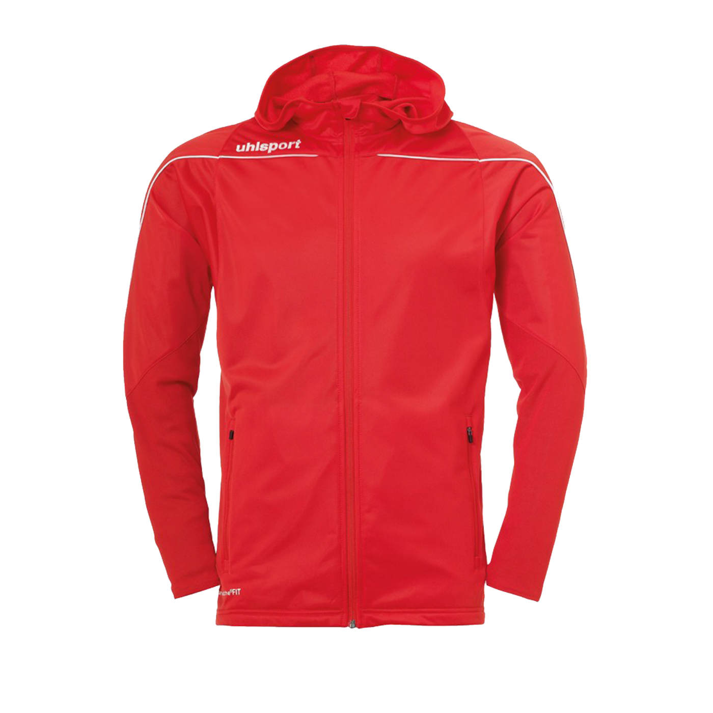 Uhlsport Stream 22 Kapuzenjacke Rot Weiss F04