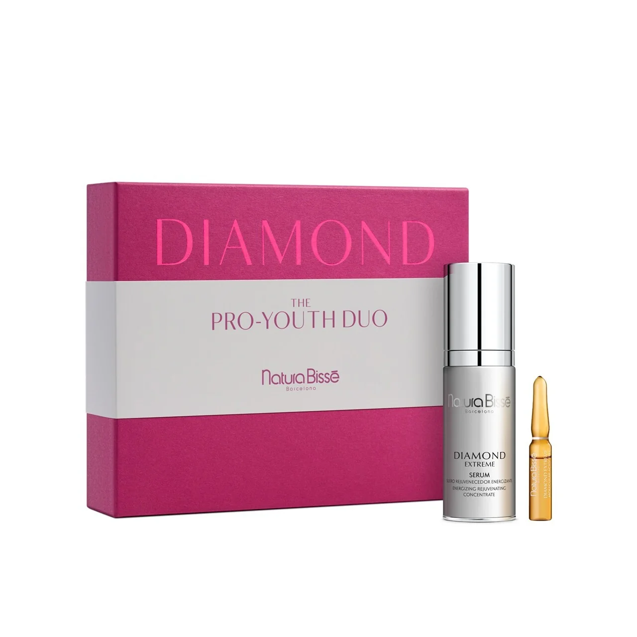 Diamond Set Diamond The Pro-Youth Duo - Cofanetto Tratt. Globale, Siero viso antirughe, Tratt. lifting viso 24 ore, Tratt.viso 24 ore idratante, Tratt.viso 24 ore illuminante, Tratt.viso 24 ore antimacchie