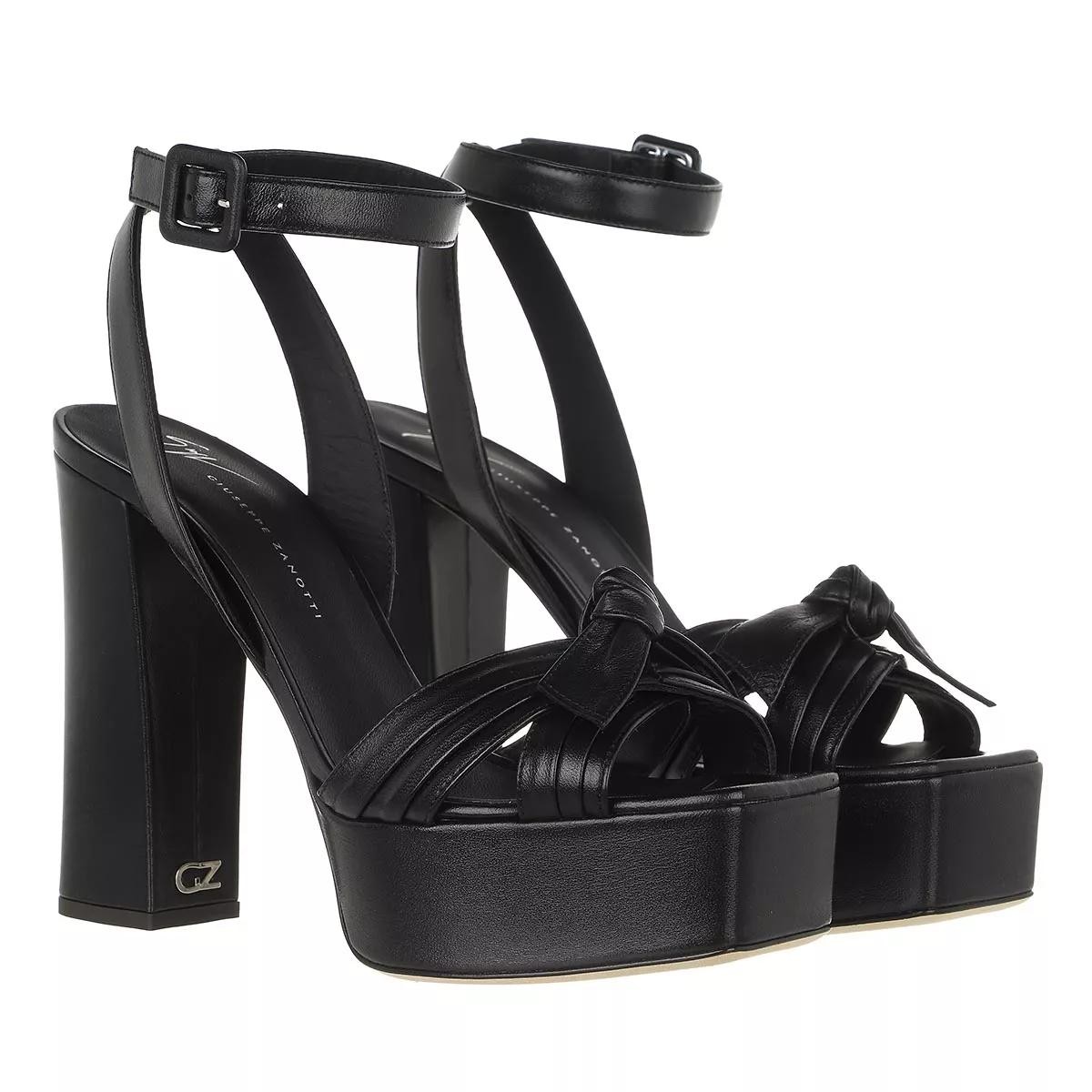 GIUSEPPE ZANOTTI Plateau Sandalen schwarz High Heel