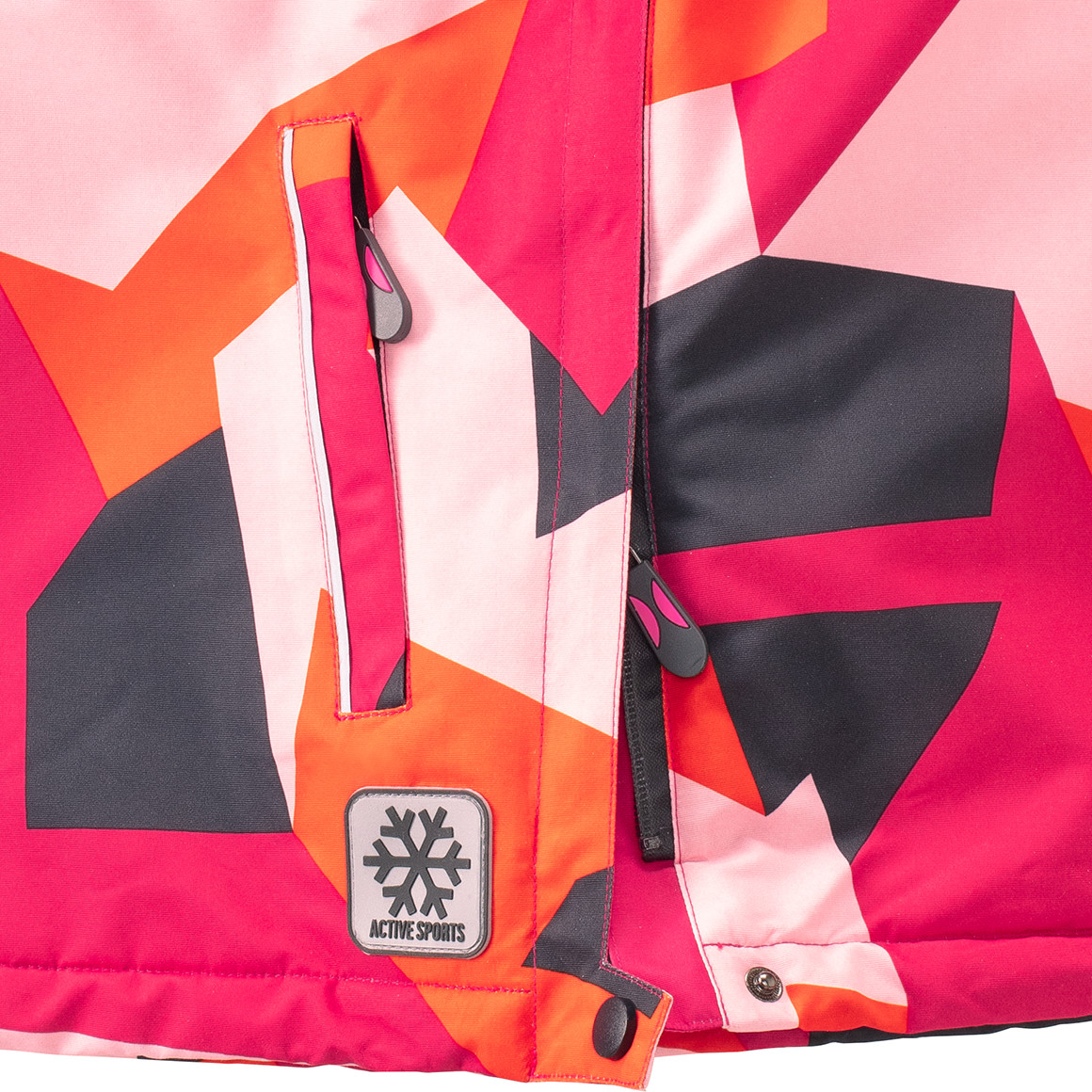 Mädchen Schneejacke mit Allover-Print