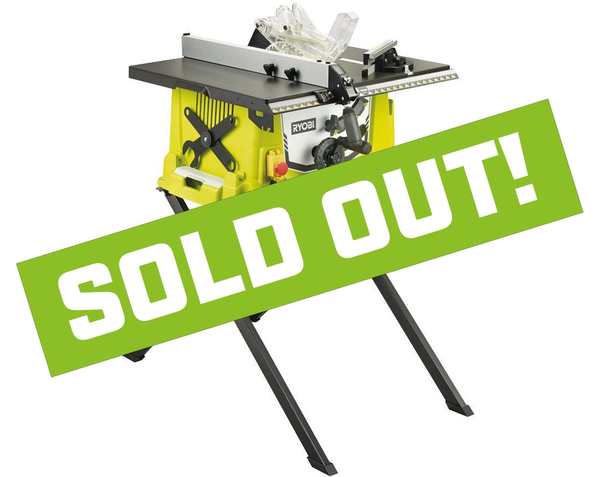 Ryobi 5133002221 RTS1800S-G Table Saw with Stand 1800 Watt