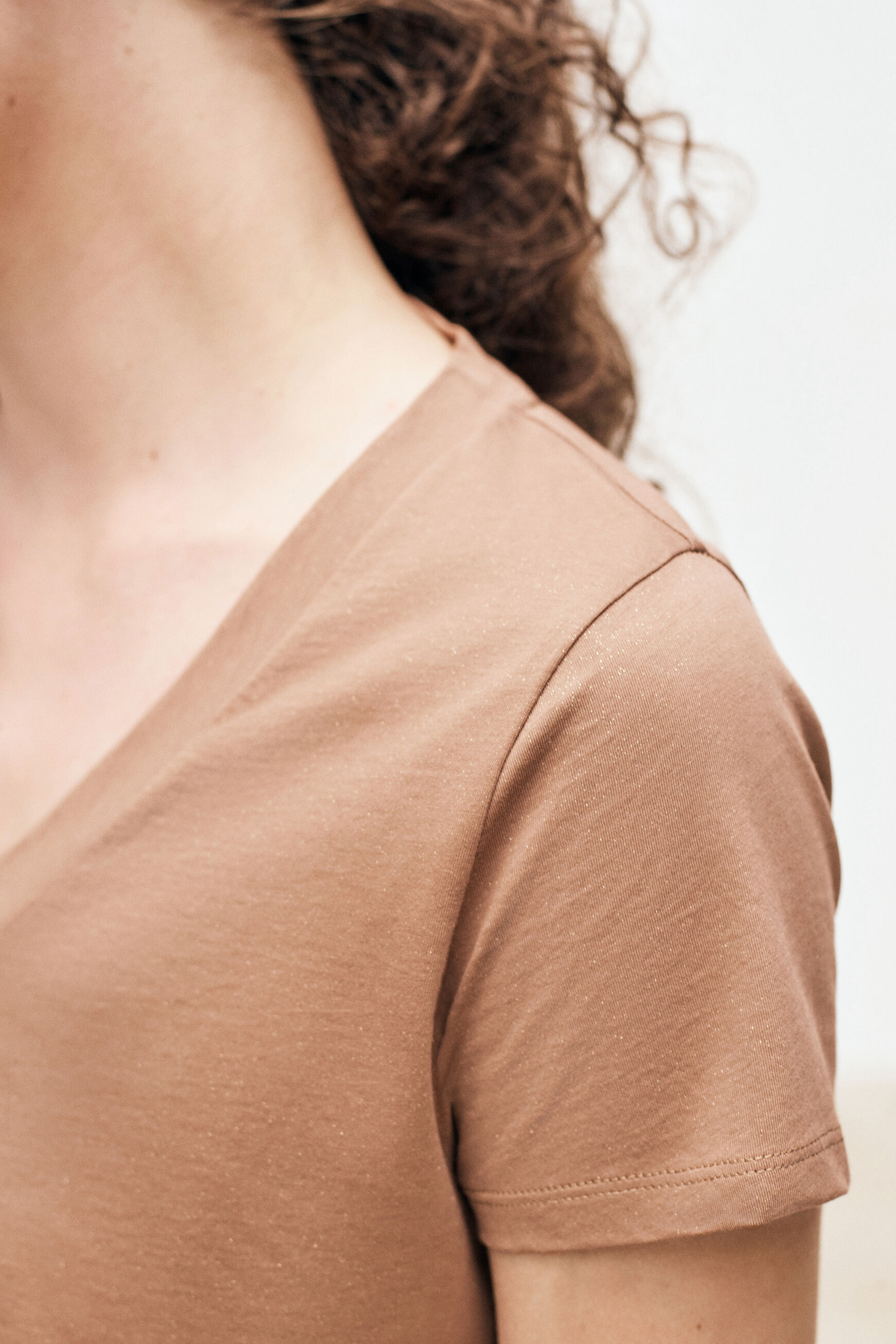 t-shirt nevada marron femme