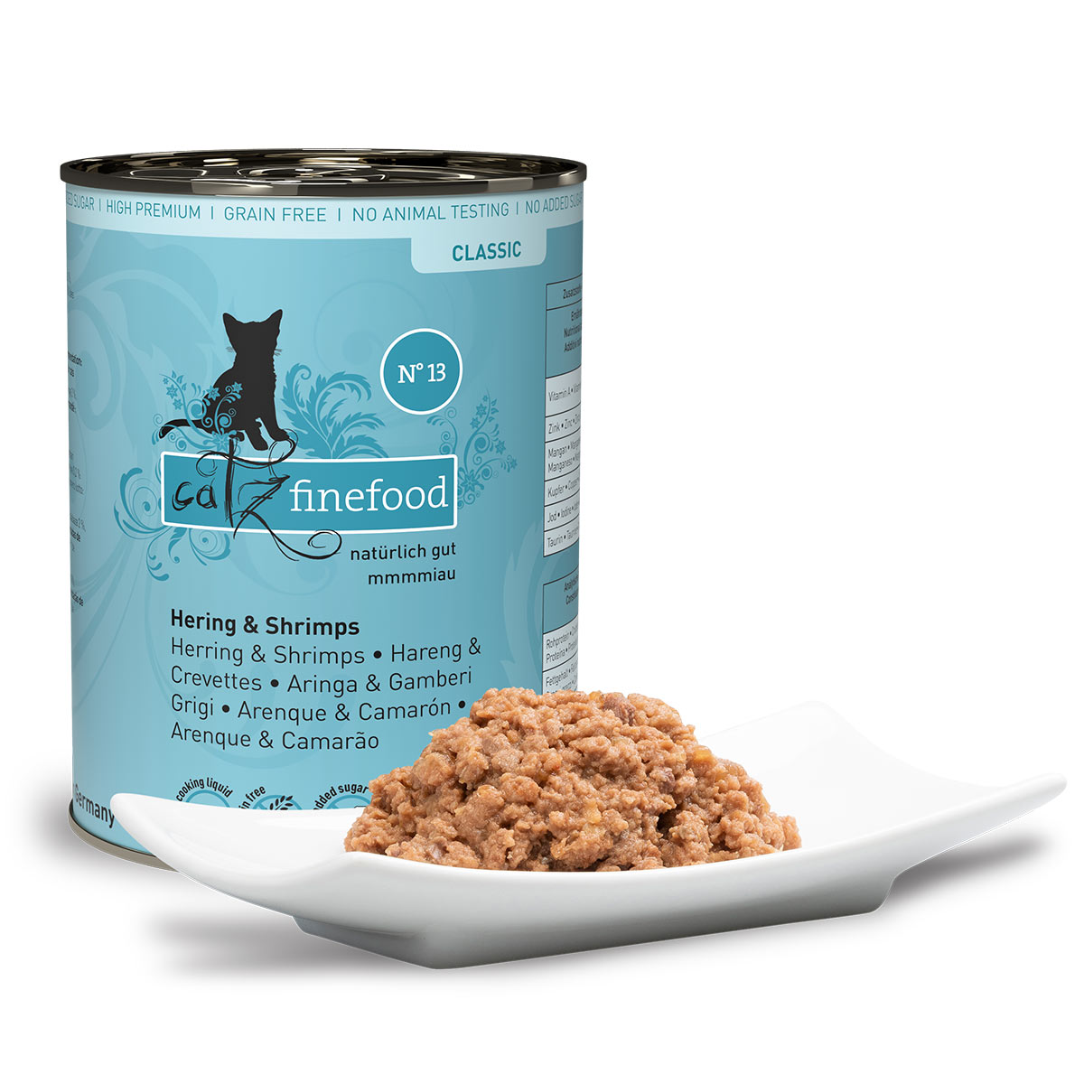Catz Finefood Classic N° 13 - Hering & Shrimps bei ZooRoyal