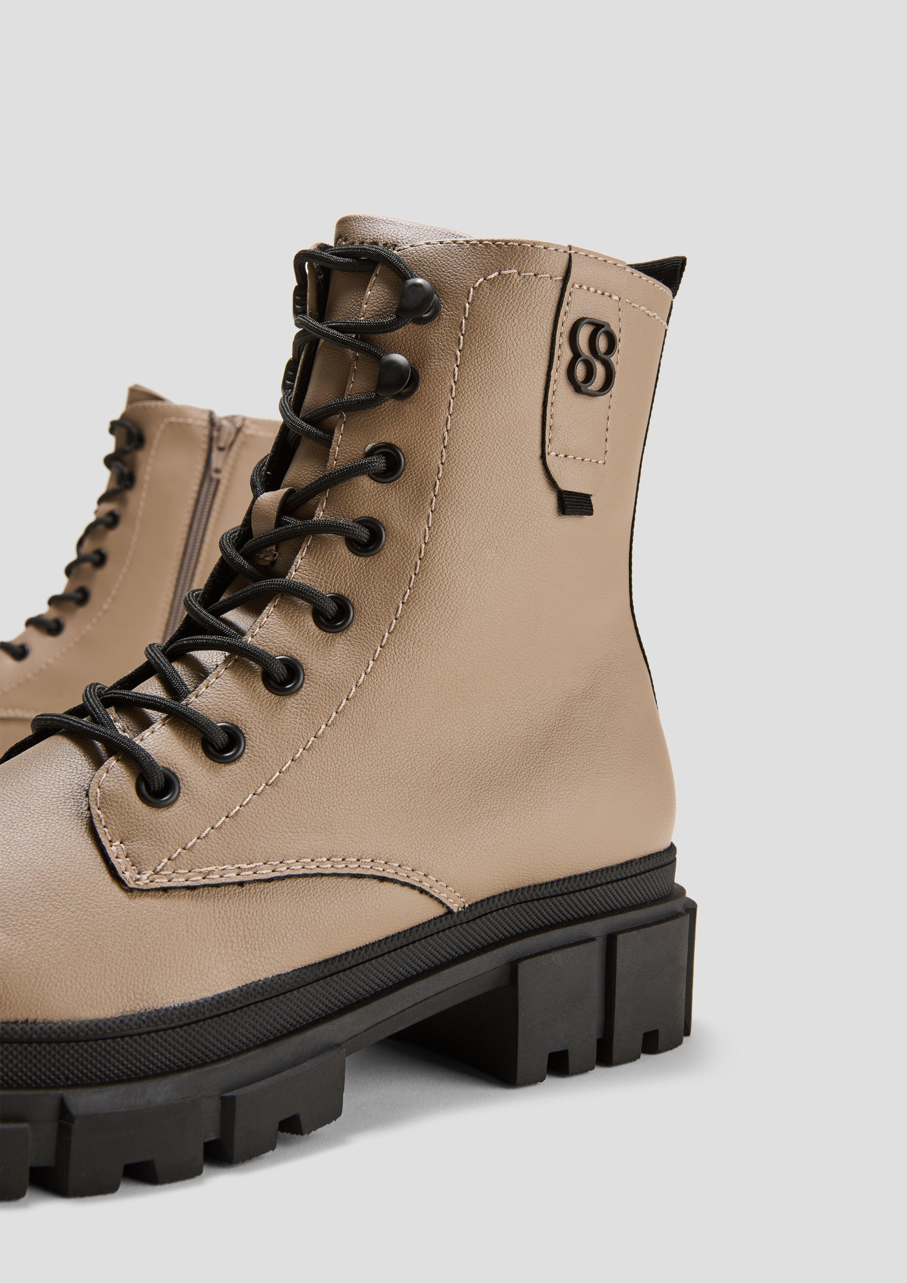 Stiefeletten mit Schnürung und Reißverschluss  6008300-341
