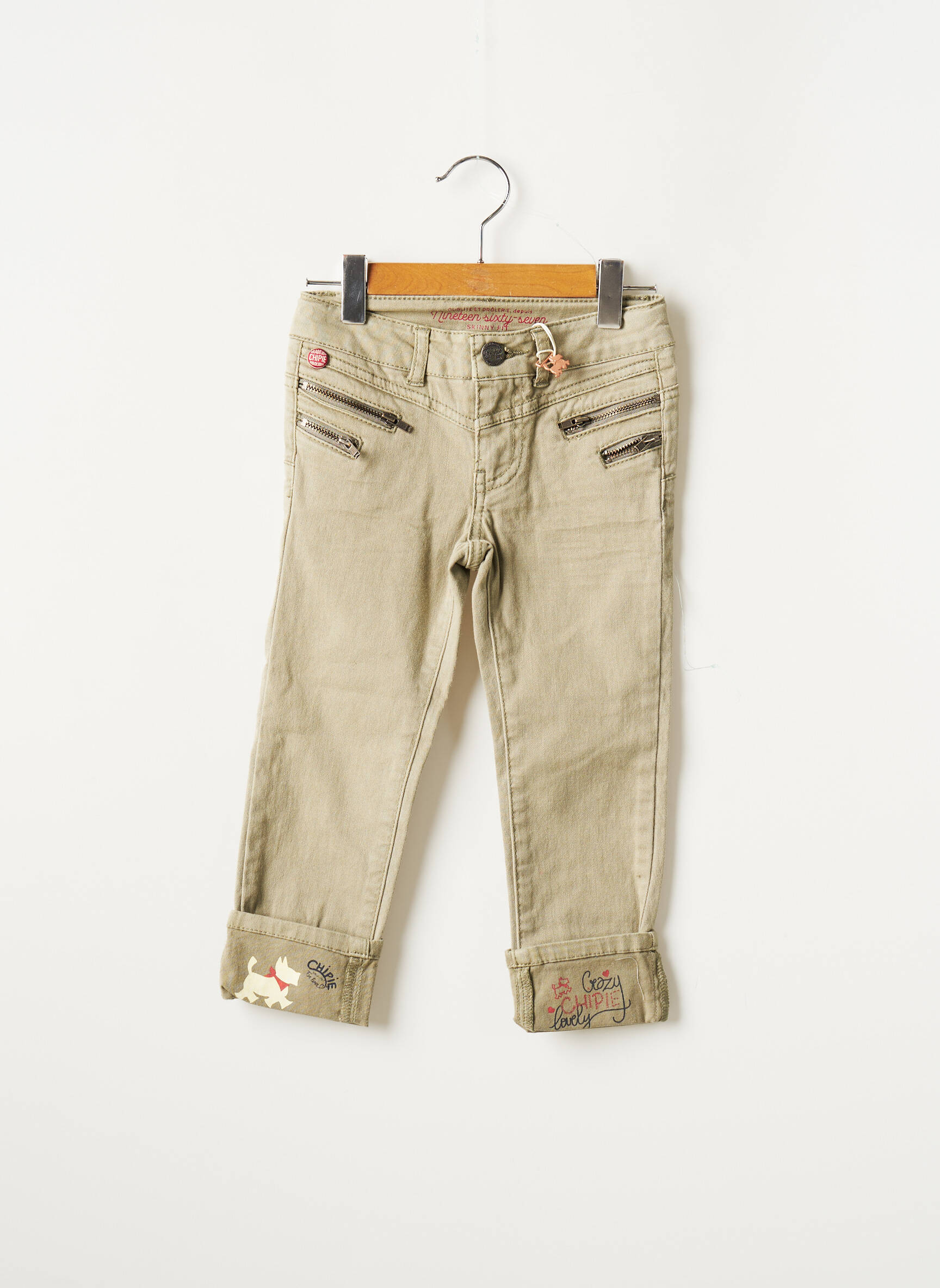 Chipie Jeans Skinny Fille couleur vert