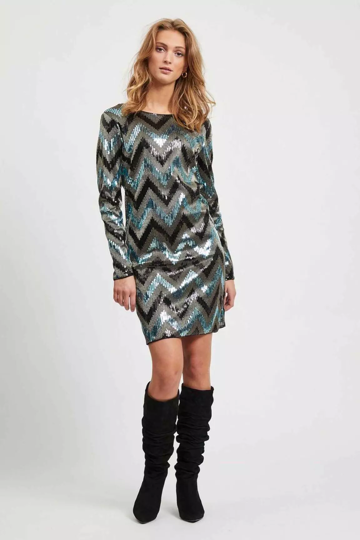 Vila Robes Mi Longues Femme couleur noir