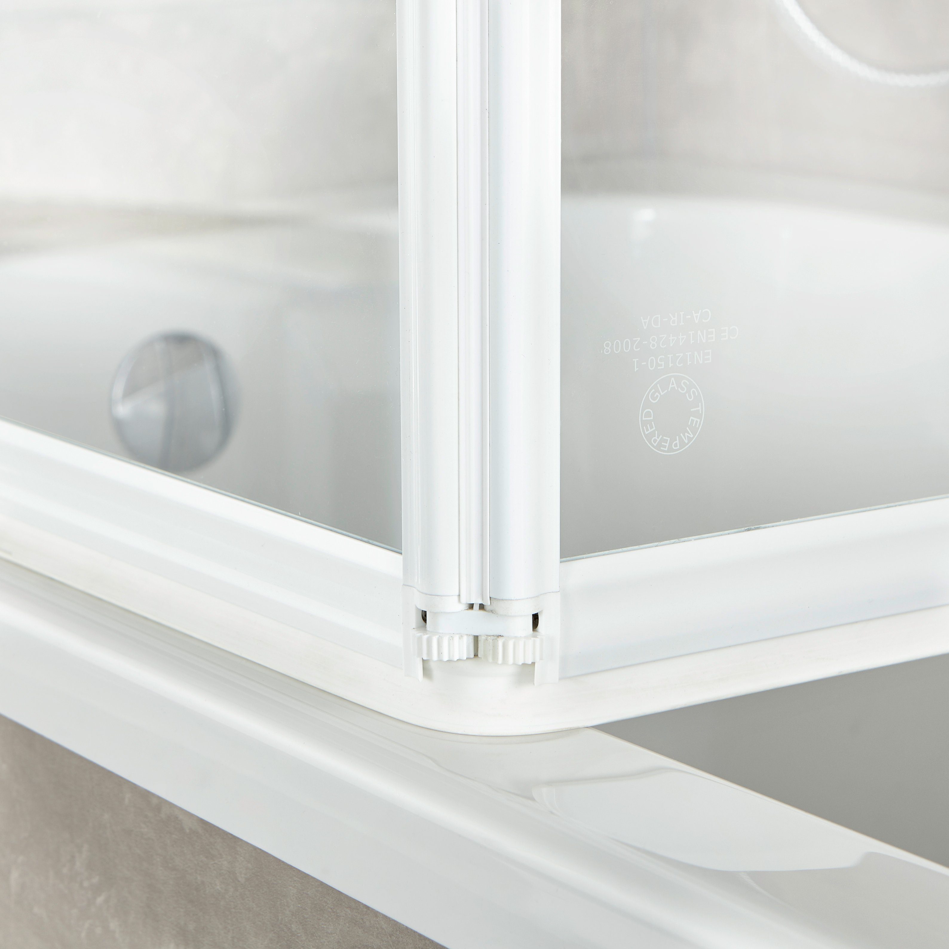 welltime Badewannenaufsatz Nassau, Einscheibensicherheitsglas, (2 tlg), Badewannenfaltwand, Spritzschutzwand für Badewanne