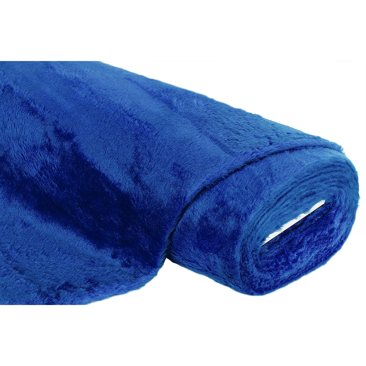 Plüschstoff, royalblau