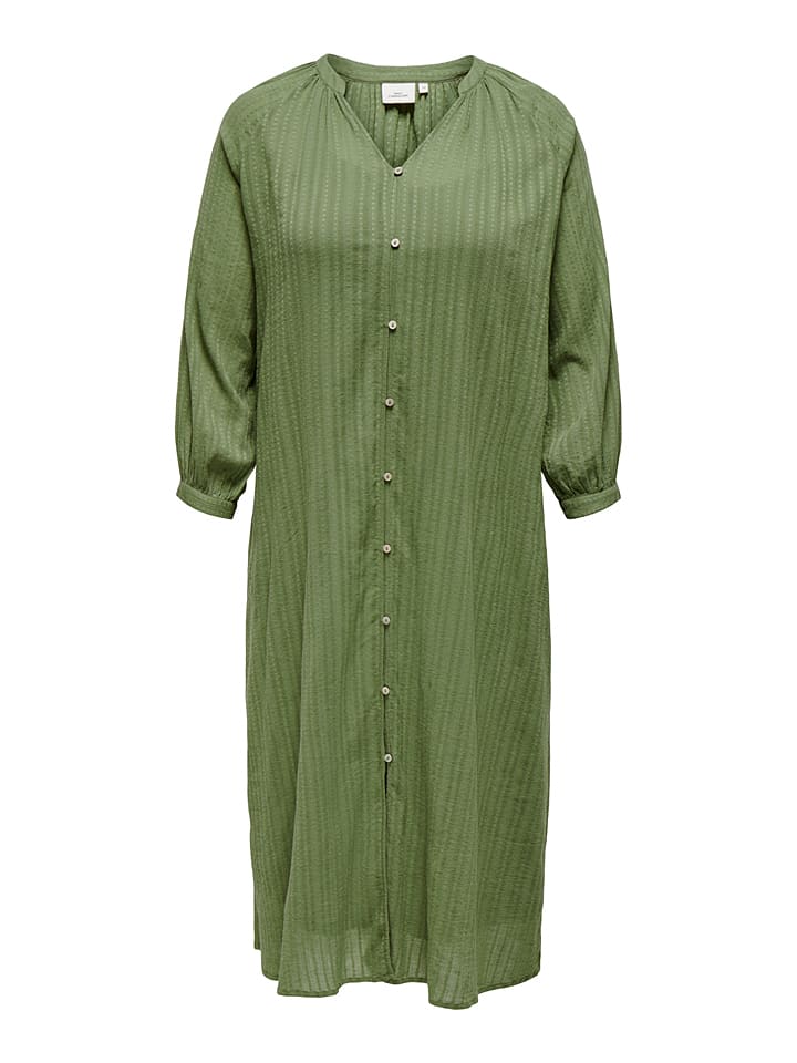 ONLY Carmakoma Kleid in Grün günstig kaufen
