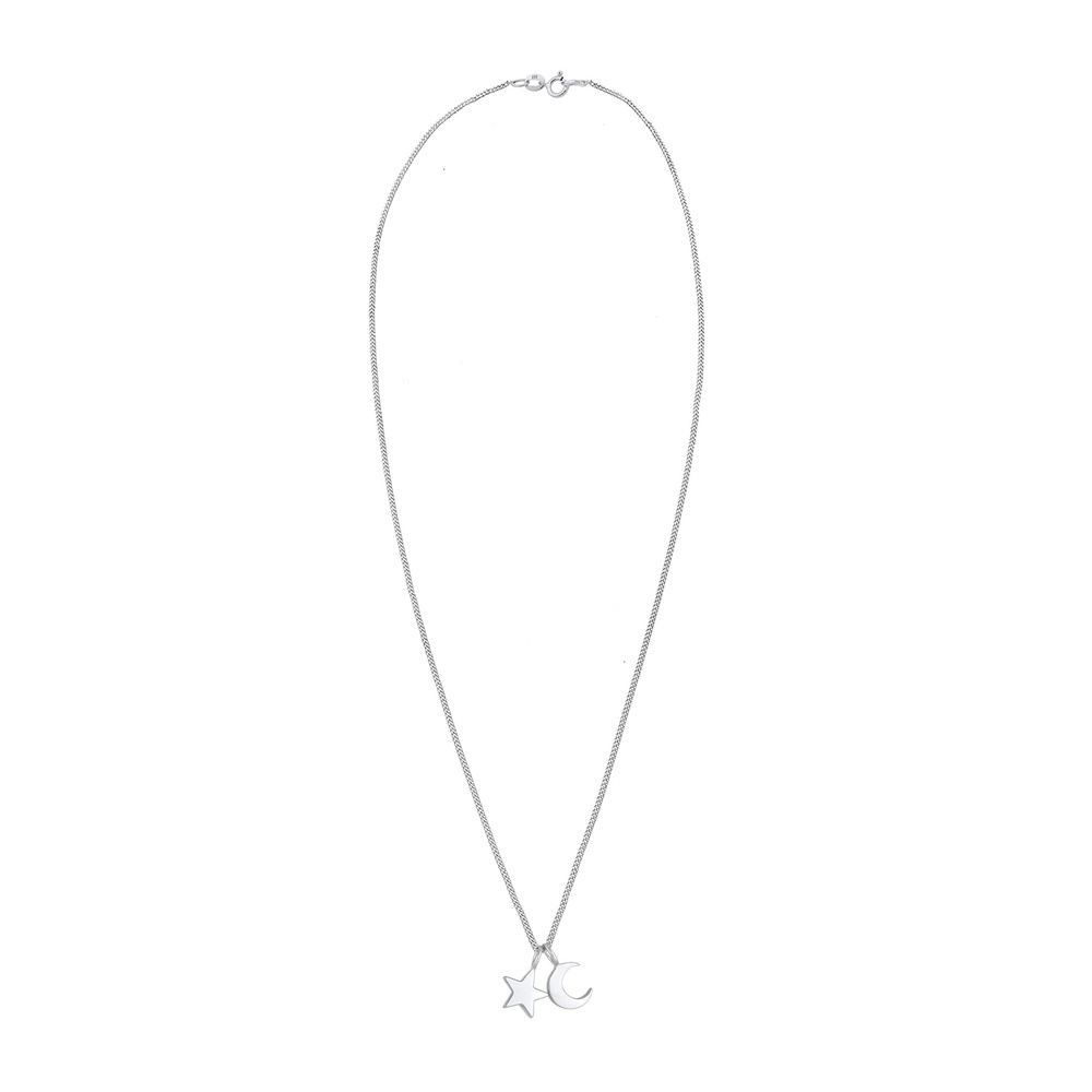 Elli Elli Collier Basic Stern Halbmond Astro 925 Sterling Silber Bijoux