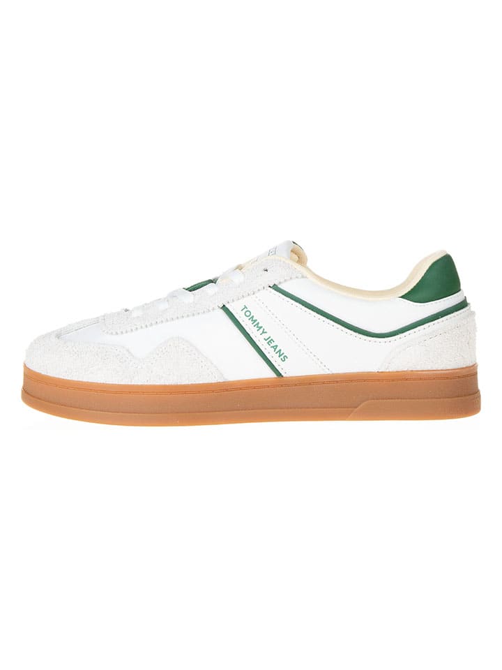 Tommy Hilfiger Shoes Leder-Sneakers in Weiß günstig kaufen
