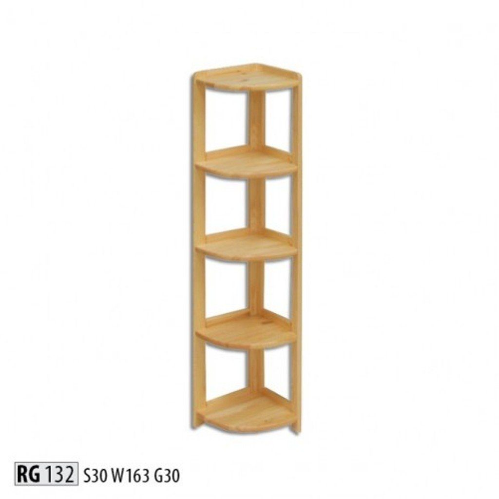 JVmoebel Eckregal, Eckregal Bücherregal Wohnzimmer Wand Regal Echtes Holz Regale Eckregale Büro Neu