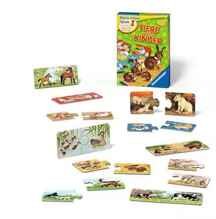 Tiere und ihre Kinder - Kinderspiel ab 2 Jahren