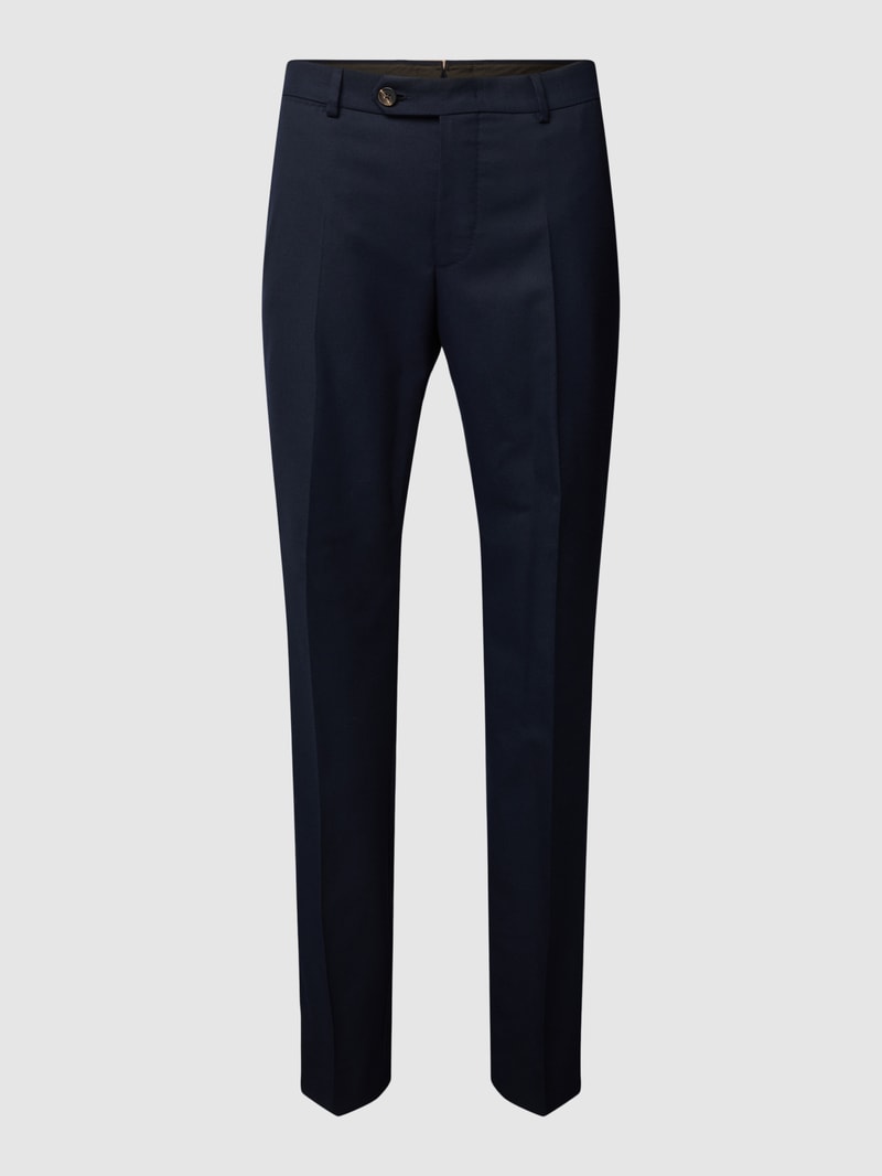 Stoffhose mit französischen Eingrifftaschen Modell 'Santios' in marineblau
