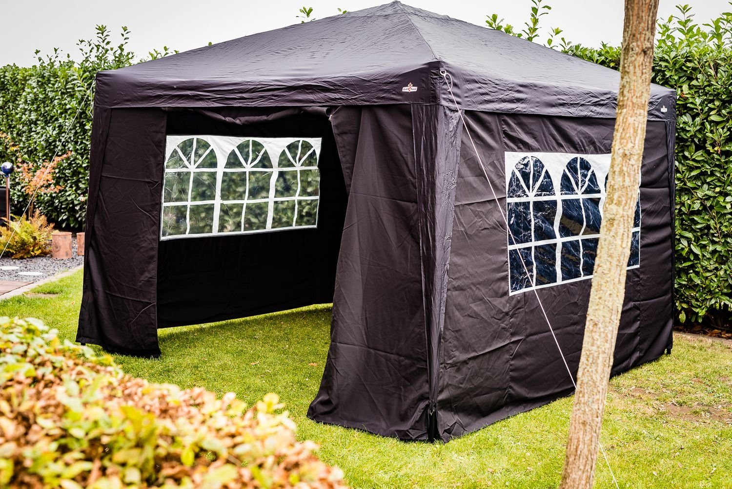 Grillfürst Grillpavillon Grillfürst Seitenwände für 3x3m Grillpavillon / Gartenpavillon / Grillzelt 4er Set - v2