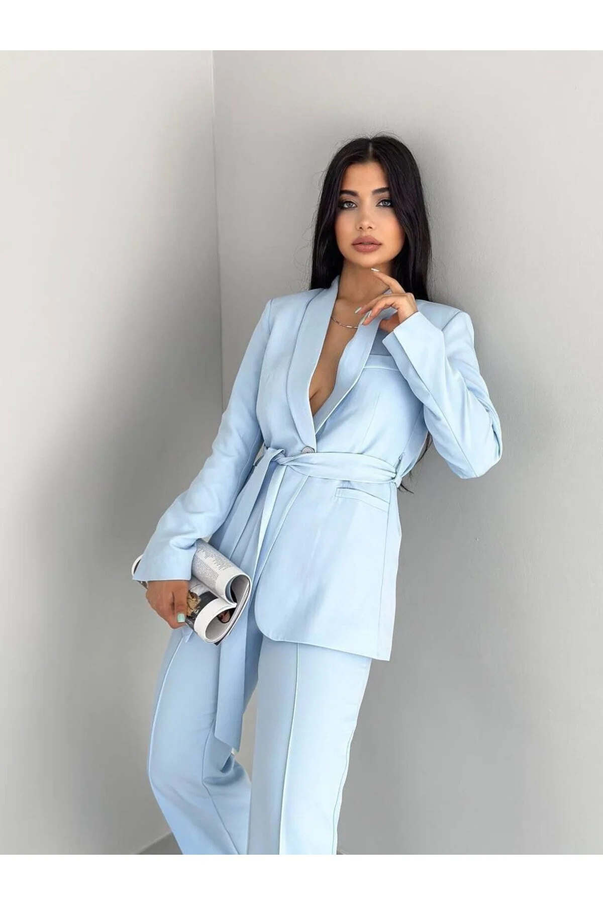 ZF BUTİK  Set aus Jacke und Hose mit Gürtel