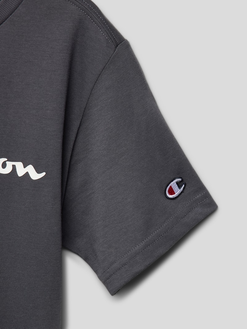 T-Shirt mit Logo-Print in graphit