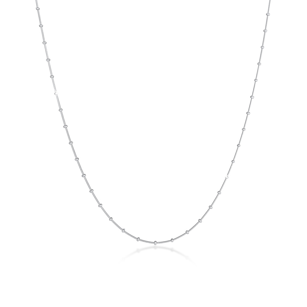 Elli Elli Collier Balles en chaîne de serpent pour femmes Tendance de base en argent s Bijoux