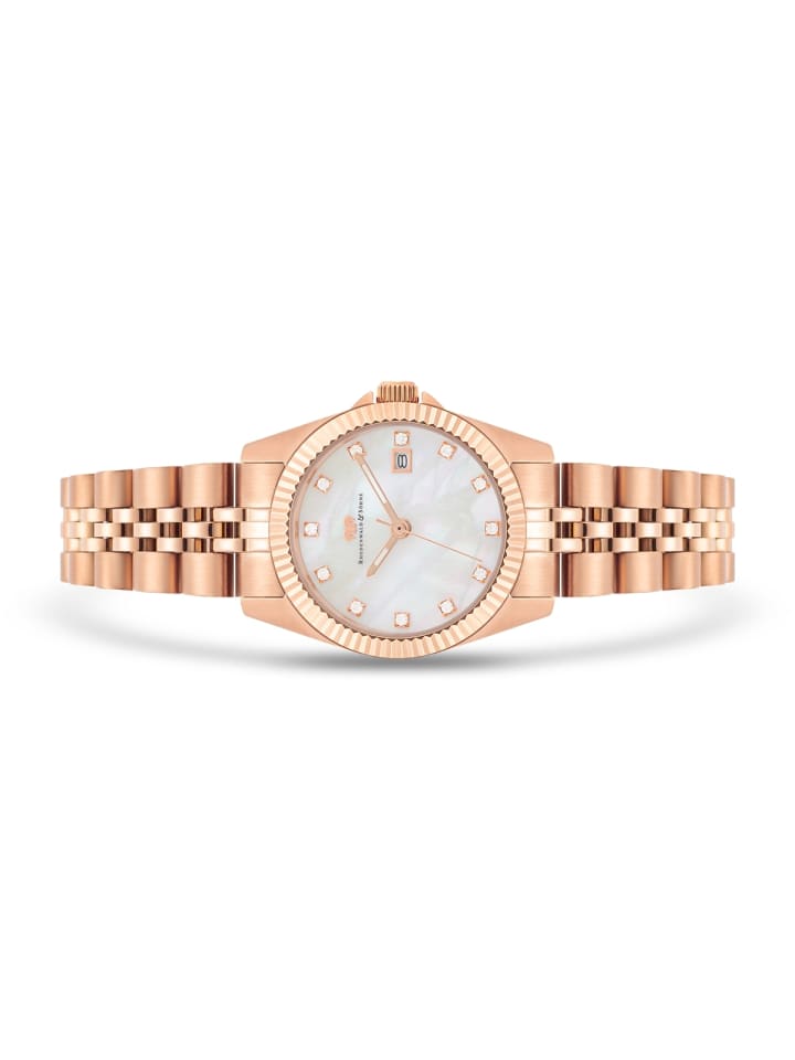 Rhodenwald & Söhne Damen Quarzuhr roségold Edelstahl roségold in roségold günstig kaufen 21 cm