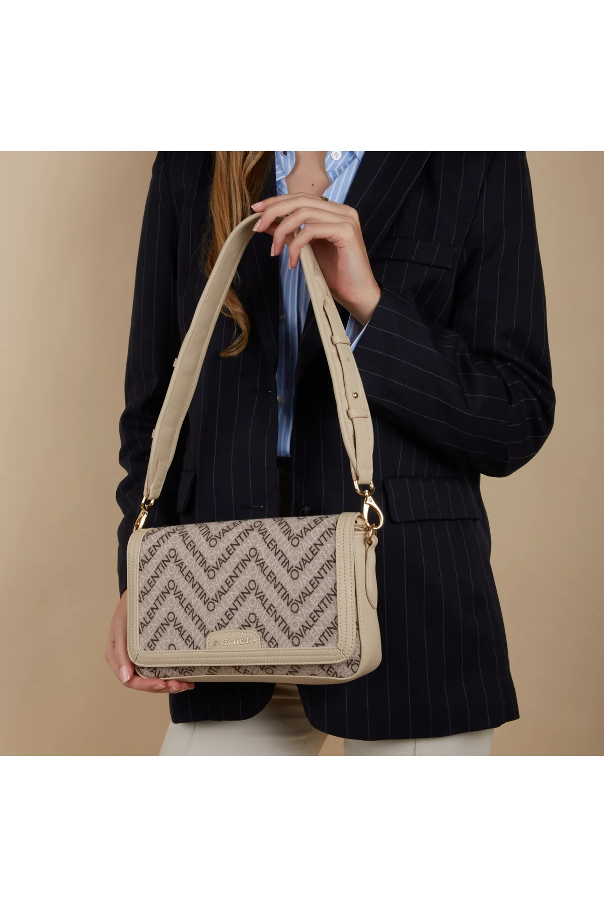 Valentino  Valentino Bags Blizzard Beige Umhängetasche VBS7DP05ECRUMULTI