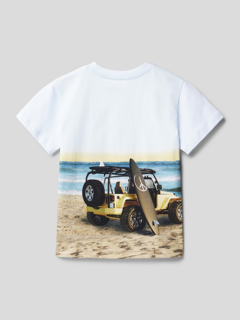T-Shirt mit Rundhalsausschnitt Modell 'Rame' in blau